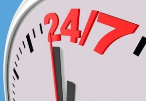 24 Hours 7 Days A Week Clock
